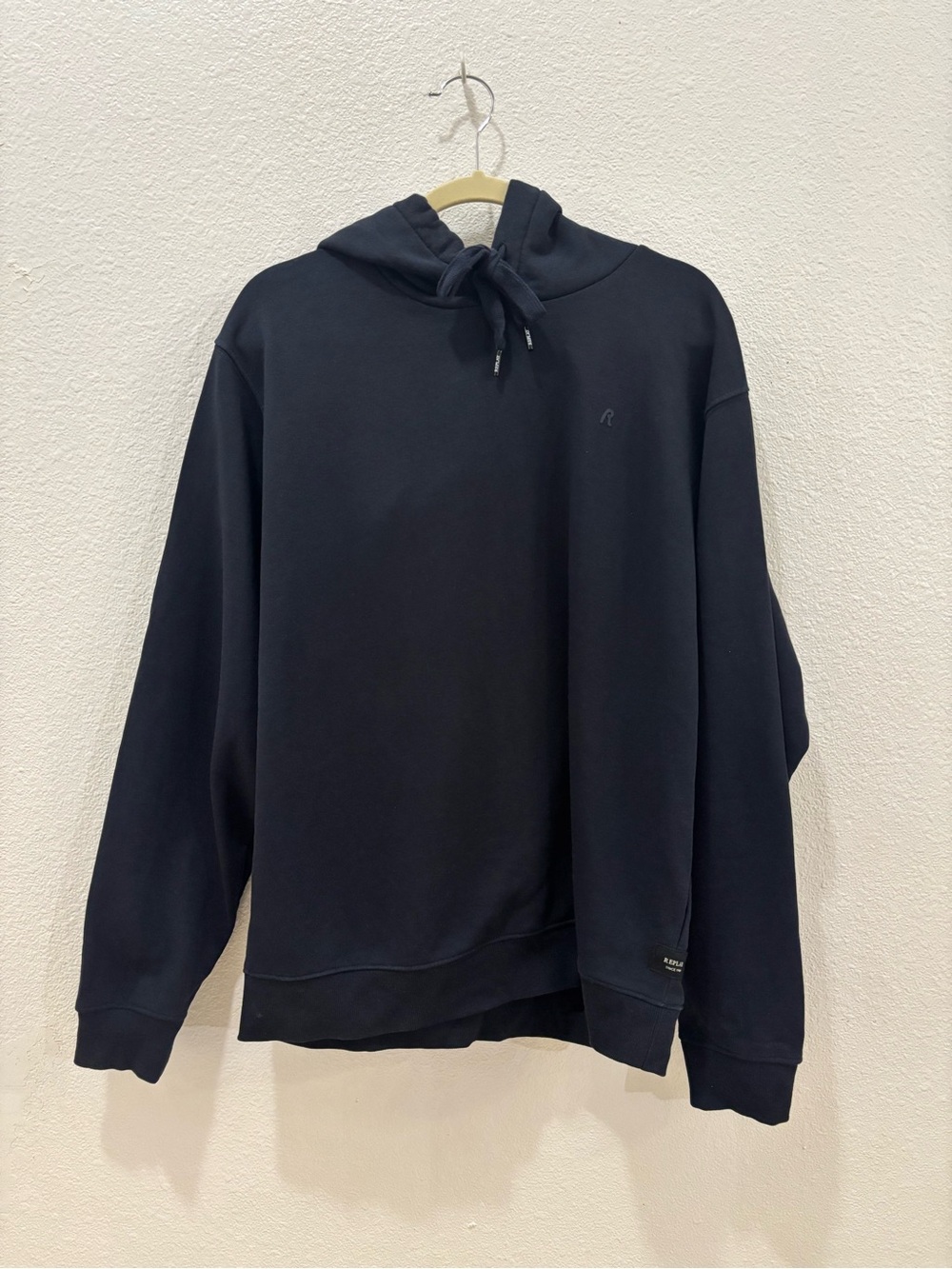Replay Men's Navy Blue Hoodie Size XL Loungewear Athleisure Comfy